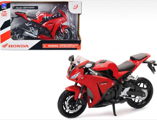 Motocicleta Honda Cbr1000rr Roja 1/12 Metal