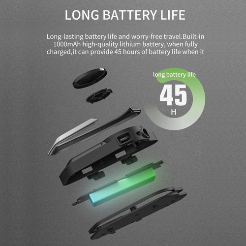 Auriculares Walkie-talkie Bt Con Batería De Larga Duración Y