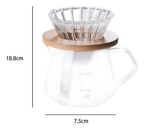 Juego De Percoladores De Cafetera Con Gotero De Café 300ml