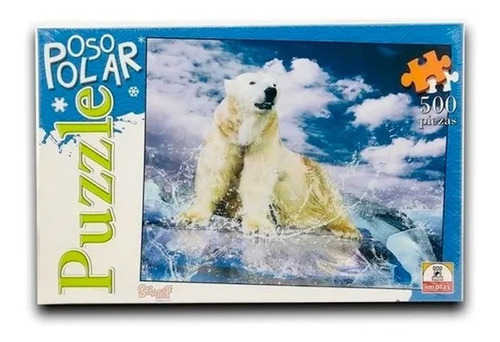 Puzzle Rompecabezas Oso Polar 500 Piezas Carton Implás
