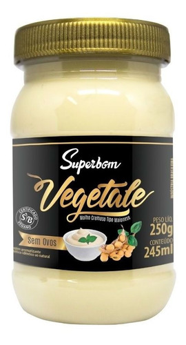 Imagem 1 de 2 de Maionese Vegana Vegetale 250g - Superbom