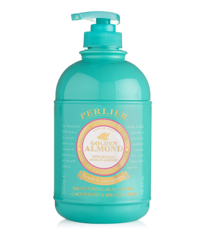 Crema De Bao Y Ducha Perlier Golden Almond, 16.9 Fl. Oz.