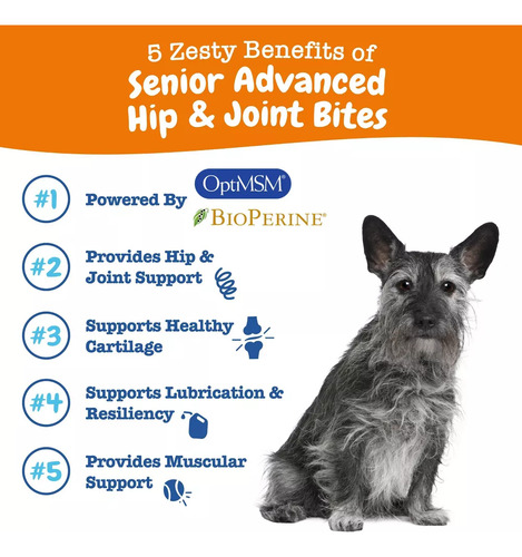 Zesty Paws Hip & Joint Bites Mobility-hip & Joint 60 U