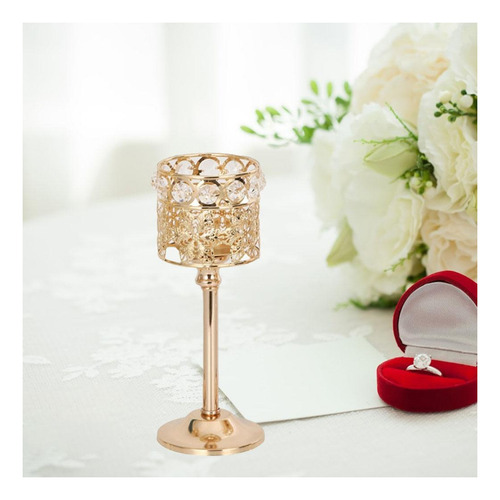 3 Candle Holders With European Crystal Candlesticks For