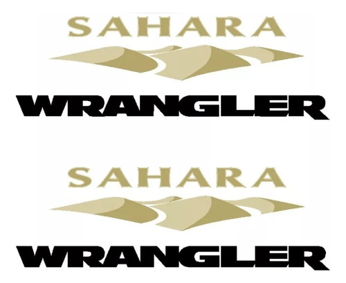 Emblema Adesivo Jeep Sahara Wrangler Par Srawrgu