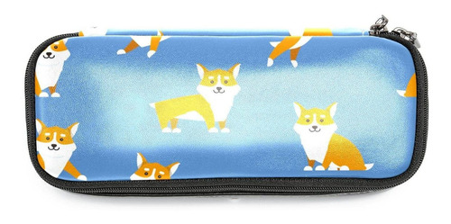 Estuche Lapiz Cuero Pu Papeleria Lindo Corgi1