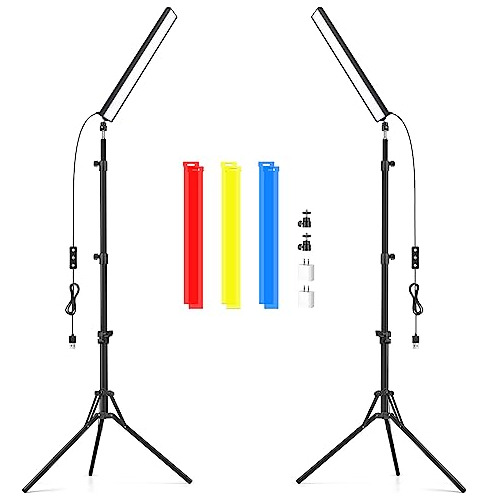 2 Pack Led Video Light Wand Stick, Obeamiu 5600k Led 2cdy1