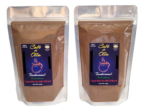 Pack 2 Bolsas 250g C/u Café De Olla Soluble Mauricio Beltrán