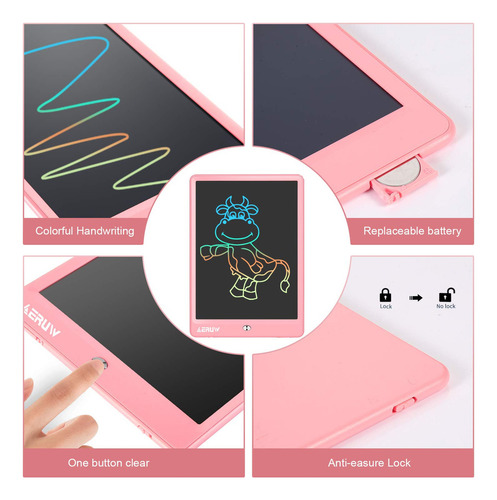 Eb Tableta De Escritura Lcd Eruw Colorful De 10 Pulgadas