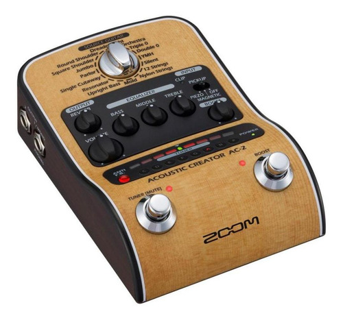 Pedalera Zoom Acoustic Creator Ac-2 Para Guitarra