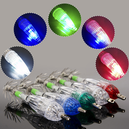 Lámpara De Luz Impermeable, 5 Unidades, Ganchos Para Calamar