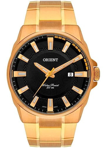 Relógio Orient Masculino Mgss1189 P1kx Dourado Preto