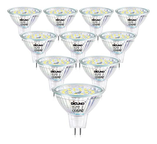 Mr16 Led Bulbs Dimmable Daylight White 6000k 50w Haloge...