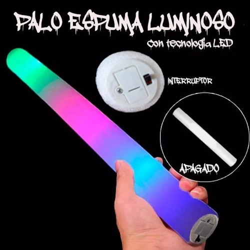 Imagen 3 de 4 de Tubos De Espuma Led Set De 15 Unidades.
