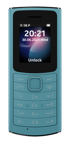 Imagen 1 de 4 de Nokia 110 4G 128 MB aguamarina 48 MB RAM