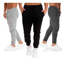 Comprar Kit 3 Calças Moletom Masculina Jogger Sport Academia Slim