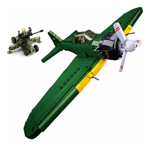 Avión Caza Wwii Zero Armada Imperial Japon, Compatible Lego