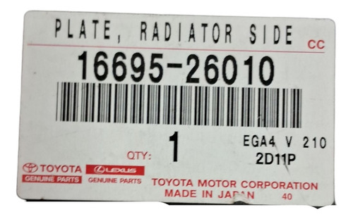 1669526010 Defletor Radiador Lateral Esq Rav4 Original 12 15