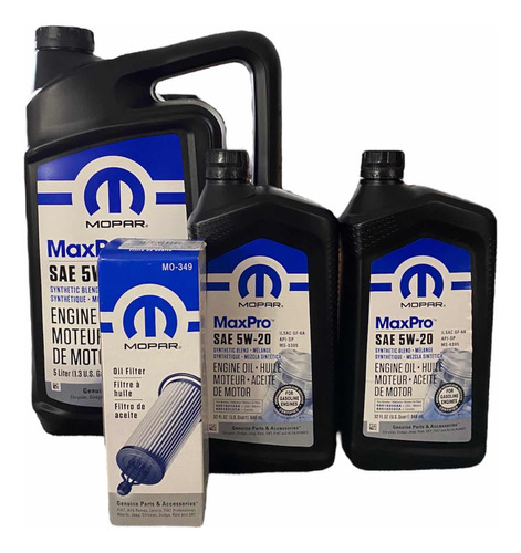 Kit Mantención Grand Cherokee 2016 3.6 Aceite 5w20 Filtro