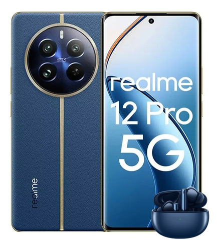 Realme 12 Pro Ram 8gb Rom 256gb 32mp Cámara Retrato Pantalla Curva 6.7  120hz Batería 5000mah 67w Charge Azul