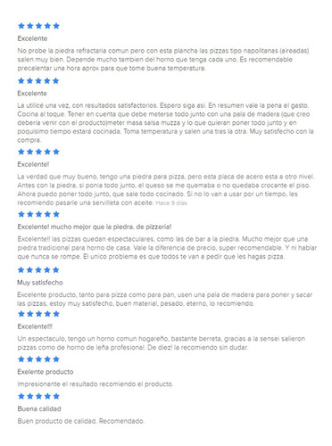 Pizzasensei, Piedra Para Pizza En Acero