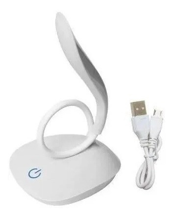 Imagem 5 de 9 de Luminária Led Recarregável Para Mesa Flexível 360 Garra Clip