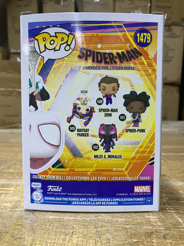 Spider-gwen Upside Down 1749 Ee Across Spiderverse Funko Pop