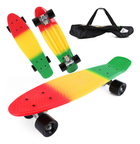 Patineta Skateboard Tipo Penny Cruiser Freestyle Rueda Luces