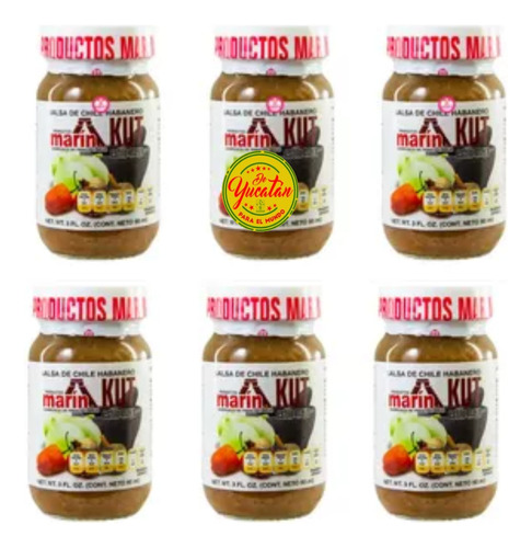 12 Salsa Habanera Maya Kut Marin 90ml Estilo Maya