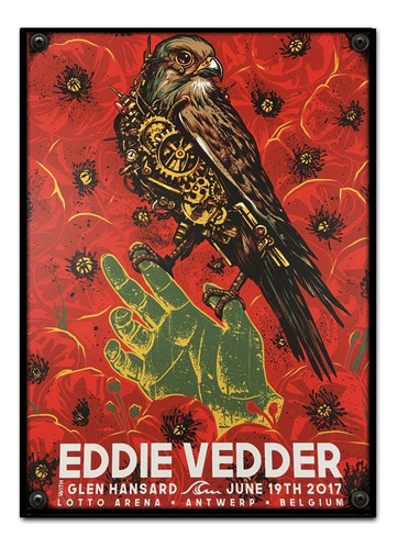 #651 - Cuadro Decorativo Vintage - Eddie Vedder Pearl Jam