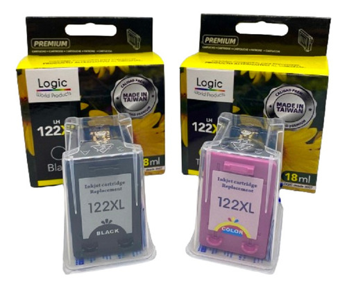 Pack Tintas Hp 122 Xl Negro 20ml Color 18 Ml Envio Gratis