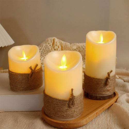 Velas Remotas Velas Sin Llama Con Control Remoto 3x Velas A