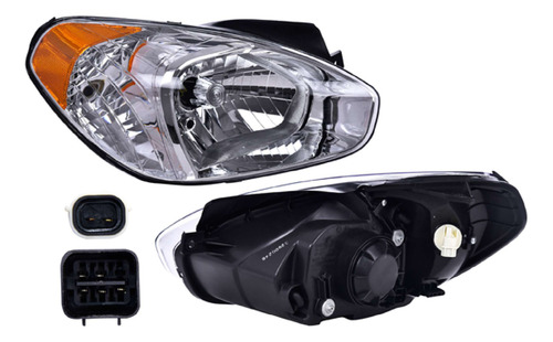 (par) Faros Manual P/halogeno Dodge Attitude 2008 2009 Depo