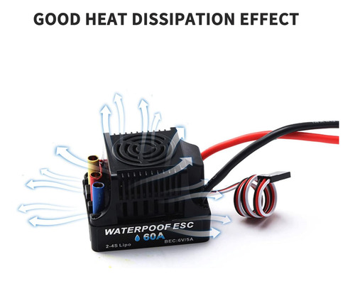 Goolrc 3650 3100kv Motor Sin Escobillas Con Controlador De V