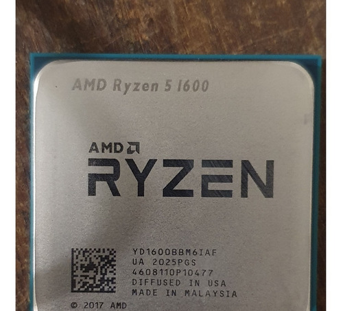 Imagen 1 de 5 de Micro Am4 Ryzen 5 1600 Af 12x3,6ghz Con Cooler Funciona