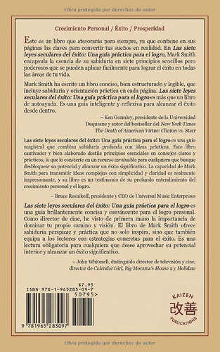 Libro Las Siete Leyes Seculares Del Éxito: Una Guía Práctic