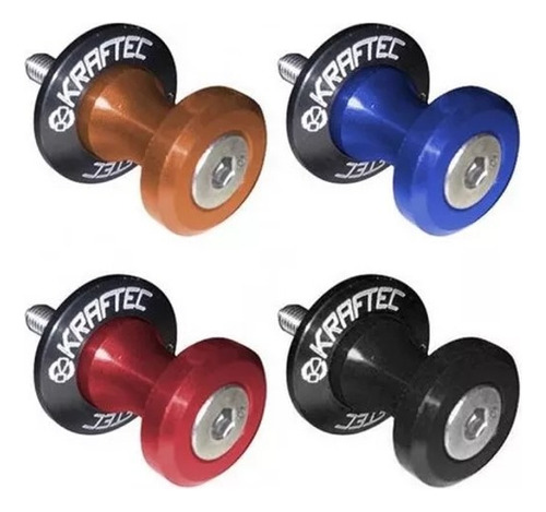 Spools Traseros Sliders Caballete 6mm Par Kraftec - Olivos