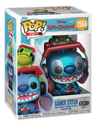 Funko Pop! Plus Disney Lilo Y Stitch - Gamer Stitch Metalico