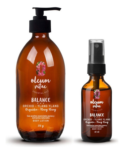Kit DĂșo Oleum Vitae Crema Y Mist Con Aceite Esencial Ylang