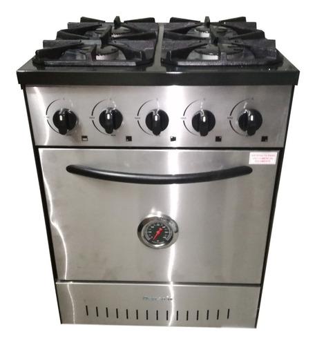 Cocina Industrial Depaolo 4 Hornallas 57 Cm Horno Pizzero