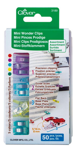 50 Clips De Maravilla Mini, Multicolor