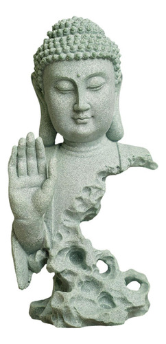 Estatua De Buda Sakyamuni, Figura De Arenisca, Decoración