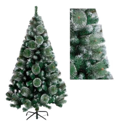 Árbol De Navidad Puntas Blancas Pino Verde 180 Cm
