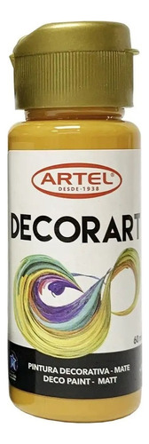 Frasco Pintura Decorart 60ml Artel - Los Colores Color Ocre 74
