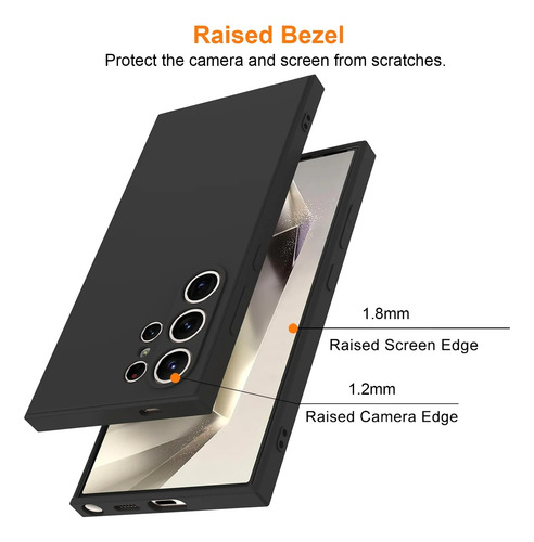 Funda Protectora De Silicona Líquida A Prueba De Golpes Para Samsung Galaxy S23 Ultra S23fe Plus