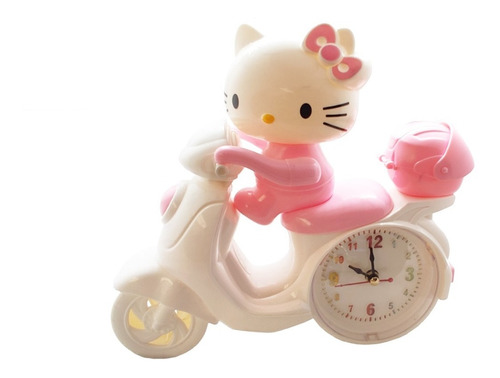 Reloj Despertador Moto Hello Kitty Decoración 