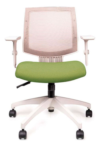 Cadeira Escritório Marelli Profit 1642 Verde Nature Com Estr Cor Verde Nature e Branco Material do estofamento Polímero