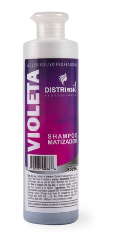 Imagen 1 de 8 de Shampoo  Matizador Violeta  Distriwil Professional X500ml