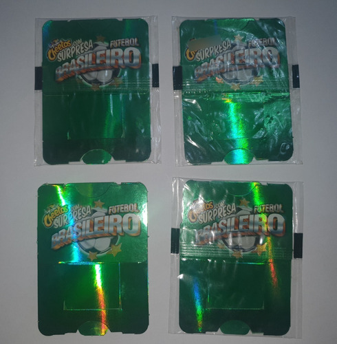 4 Cards Elma Chips Cheetos Com Surpresa Futebol Brasileiro