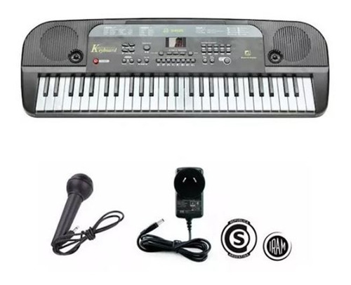Organo Teclado Musical 54 Teclas Electrico Lcd Microfono Col